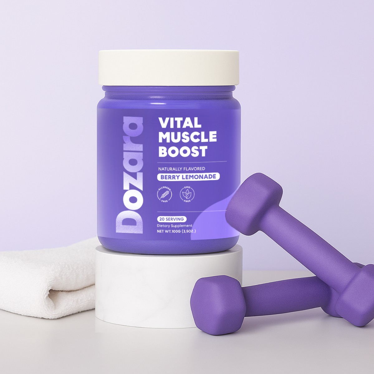 Dozara ® Vital Muscle Boost (HMB Supplement For Bone Density & Muscle Mass)